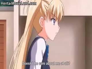Paskudne concupiscent blondynka duży boobed anime ciastko part5