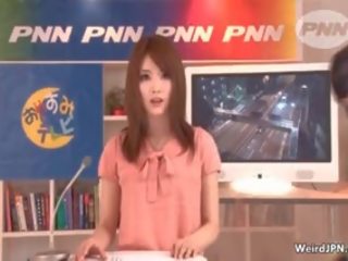 Hard up Japanese News Reading daughter Gets